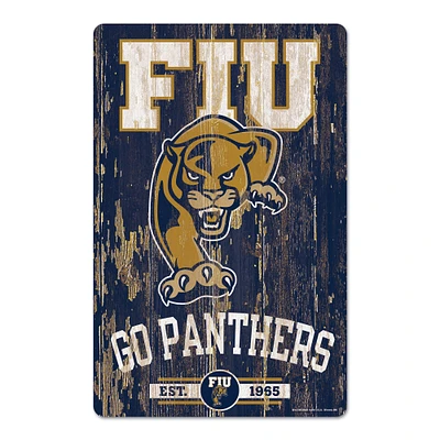 WinCraft FIU Panthers 11'' x 17'' Wood Sign