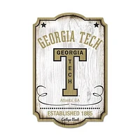 WinCraft Georgia Tech Yellow Jackets 11'' x 17'' Wood Sign
