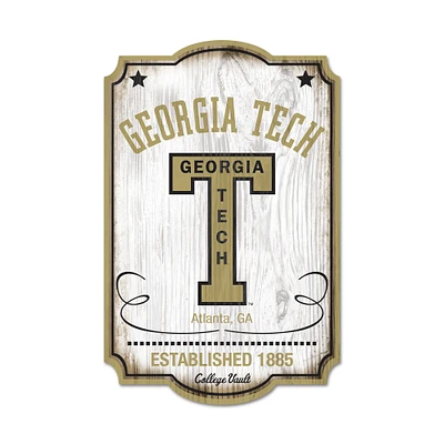 WinCraft Georgia Tech Yellow Jackets 11'' x 17'' Wood Sign