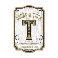 WinCraft Georgia Tech Yellow Jackets 11'' x 17'' Wood Sign