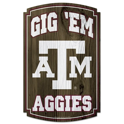 WinCraft Texas A&M Aggies 11'' x 17'' Wood Sign