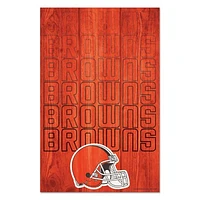 WinCraft Cleveland Browns 11'' x 17'' Wood Sign