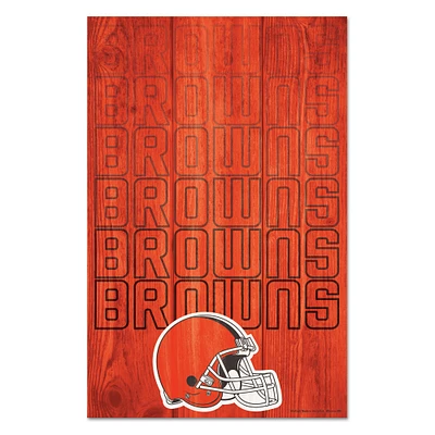 WinCraft Cleveland Browns 11'' x 17'' Wood Sign