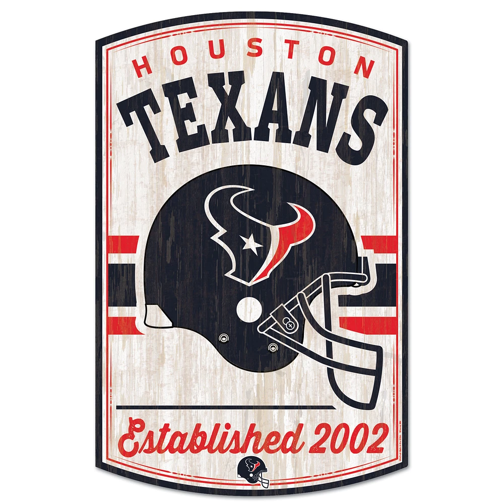 WinCraft Houston Texans 11'' x 17'' Wood Sign