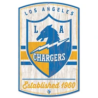 WinCraft Los Angeles Chargers 11'' x 17'' Wood Sign