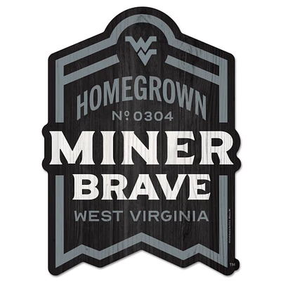 WinCraft West Virginia Mountaineers 11'' x 17'' Wood Sign