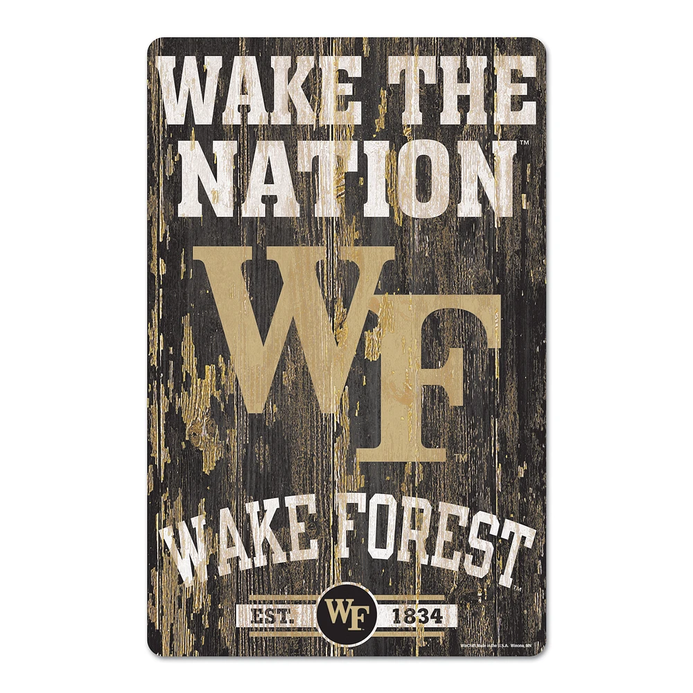 WinCraft Wake Forest Demon Deacons 11'' x 17'' Wood Sign