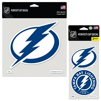 WinCraft Tampa Bay Lightning Perfect Cut Decal Two-Pack Set