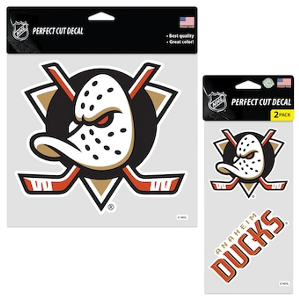 WinCraft Anaheim Ducks Perfect Cut Decal Two-Pack Set