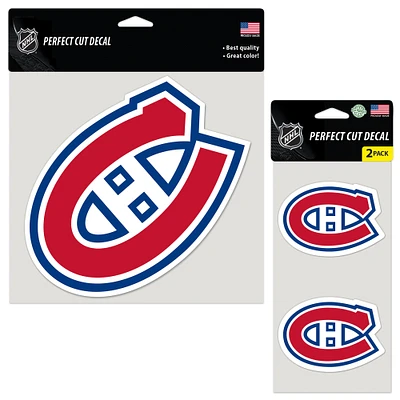 WinCraft Montreal Canadiens Perfect Cut Decal Two-Pack Set