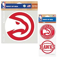 WinCraft Atlanta Hawks Perfect Cut Decal Two-Pack Set