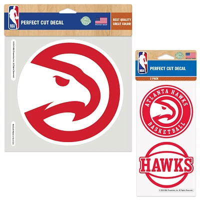 WinCraft Atlanta Hawks Perfect Cut Decal Two-Pack Set