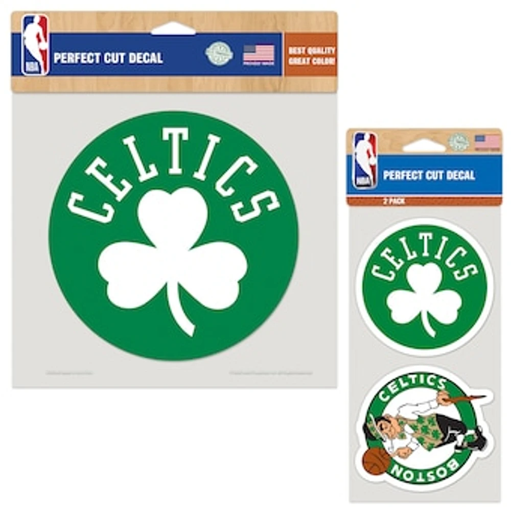 WinCraft Boston Celtics Perfect Cut Decal Two-Pack Set