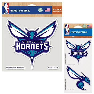 WinCraft Charlotte Hornets Perfect Cut Decal Two-Pack Set