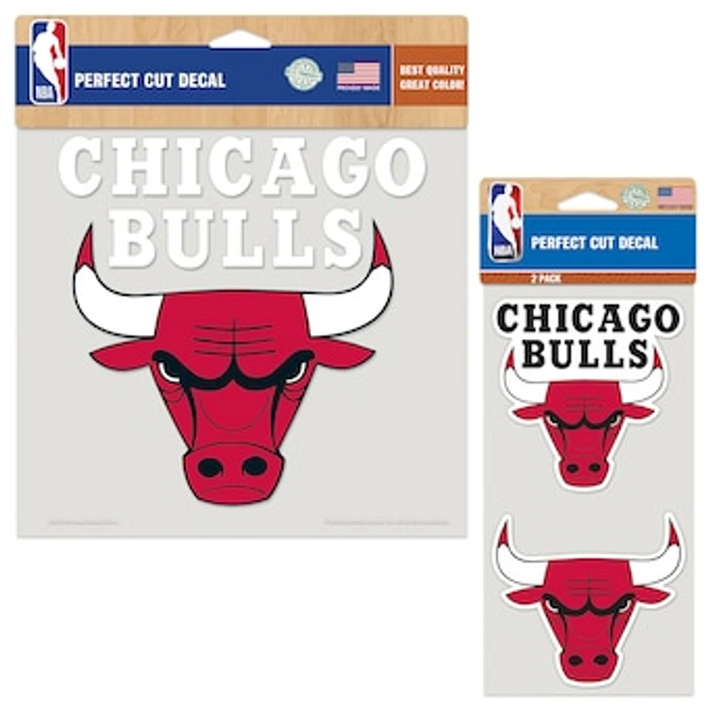 WinCraft Chicago Bulls Perfect Cut Decal Two-Pack Set