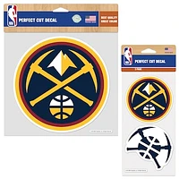 WinCraft Denver Nuggets Perfect Cut Decal Two-Pack Set