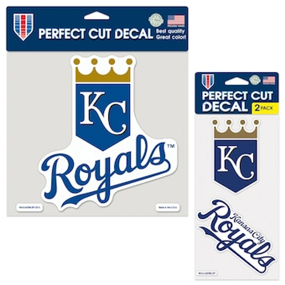 WinCraft Kansas City Royals Perfect Cut Decal Two-Pack Set