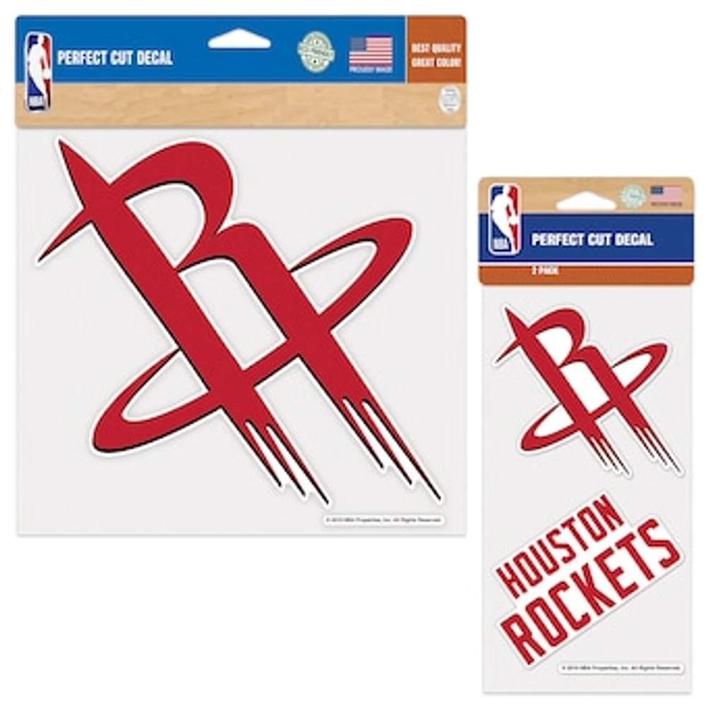 WinCraft Houston Rockets Perfect Cut Decal Two-Pack Set