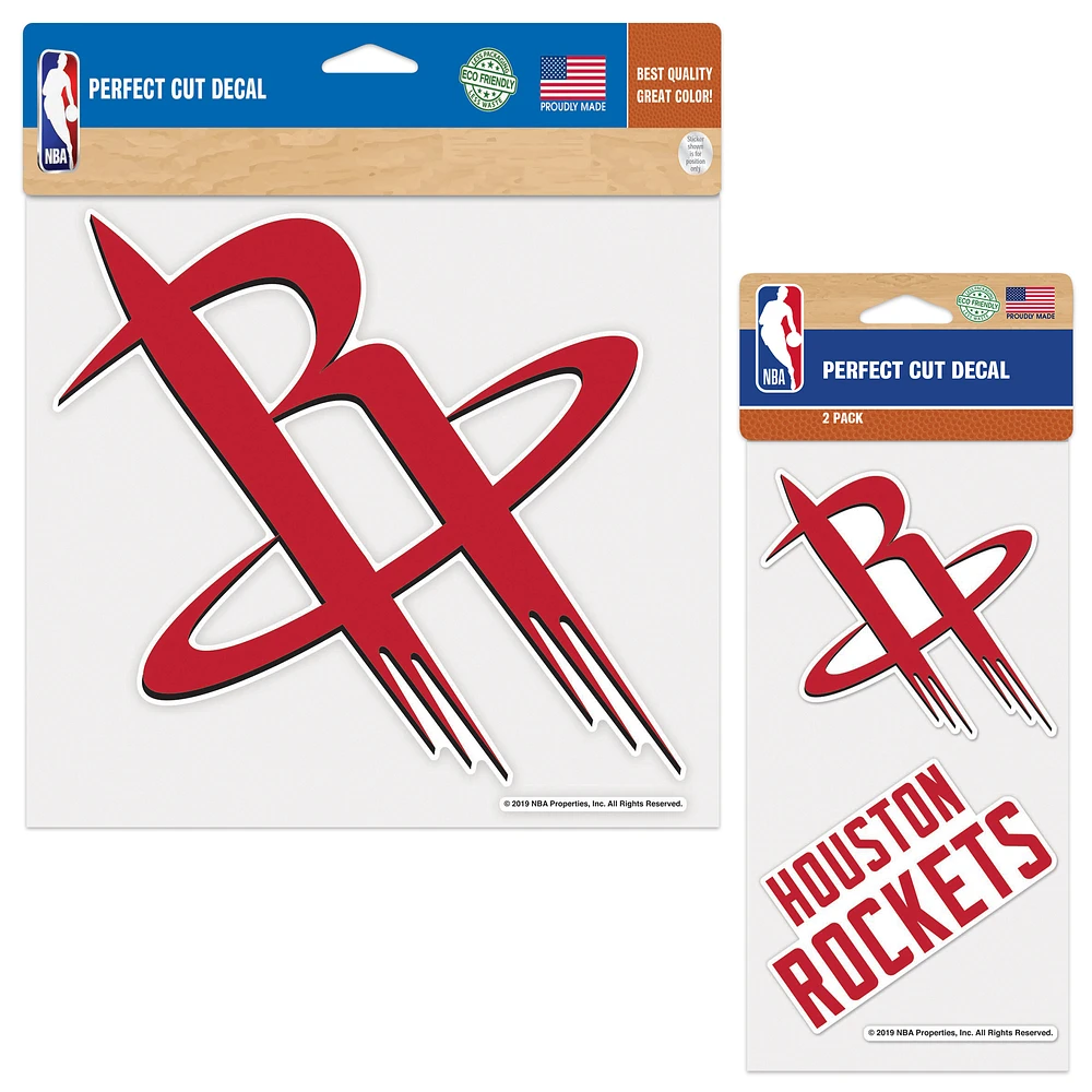 WinCraft Houston Rockets Perfect Cut Decal Two-Pack Set