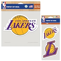 WinCraft Los Angeles Lakers Perfect Cut Decal Two-Pack Set