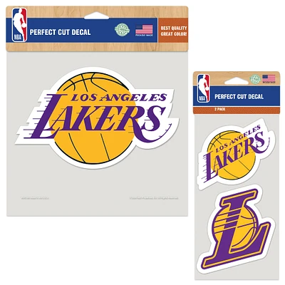 WinCraft Los Angeles Lakers Perfect Cut Decal Two-Pack Set