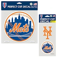 WinCraft New York Mets Perfect Cut Decal Two-Pack Set