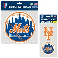 WinCraft New York Mets Perfect Cut Decal Two-Pack Set