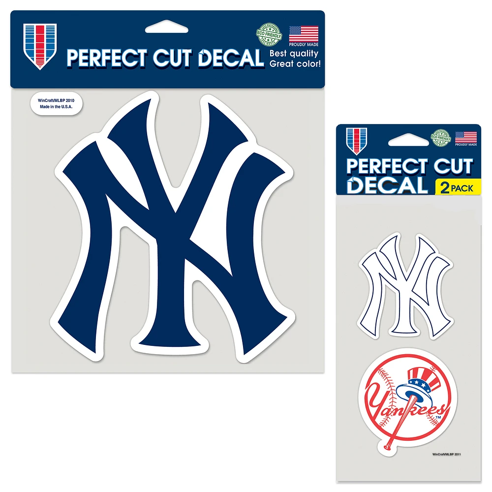 WinCraft New York Yankees Perfect Cut Decal Two-Pack Set