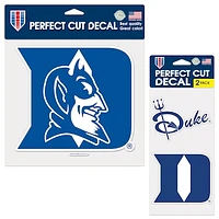 WinCraft Duke Blue Devils Three-Pack Perfect Cut Decals