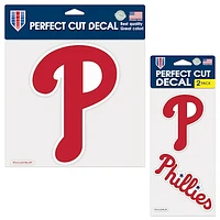 WinCraft Philadelphia Phillies Three-Pack Perfect Cut Decals