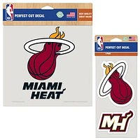 WinCraft Miami Heat Perfect Cut Decal Two-Pack Set