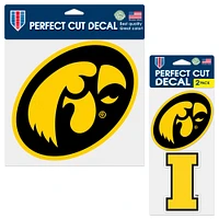 WinCraft Iowa Hawkeyes Three-Pack Perfect Cut Decal Sheet