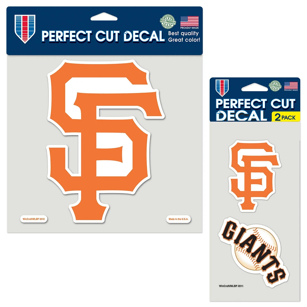 WinCraft San Francisco Giants Three-Pack Perfect Cut Decal Sheet