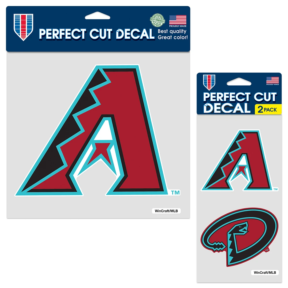 WinCraft Arizona Diamondbacks Three-Pack Perfect Cut Decals