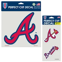 WinCraft Atlanta Braves Three-Pack Perfect Cut Decal Sheet