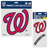 WinCraft Washington Nationals Three-Pack Perfect Cut Decals