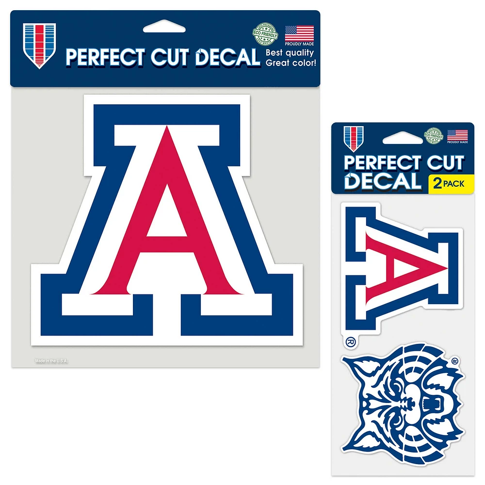 WinCraft Arizona Wildcats Three-Pack Perfect Cut Decal Sheet