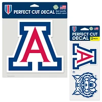 WinCraft Arizona Wildcats Three-Pack Perfect Cut Decal Sheet