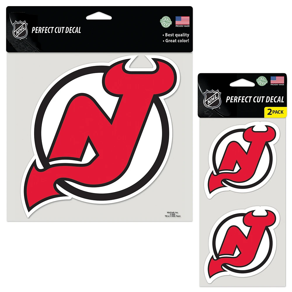 WinCraft New Jersey Devils Three-Pack Perfect Cut Decals