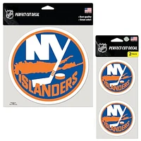 WinCraft New York Islanders Three-Pack Perfect Cut Decals