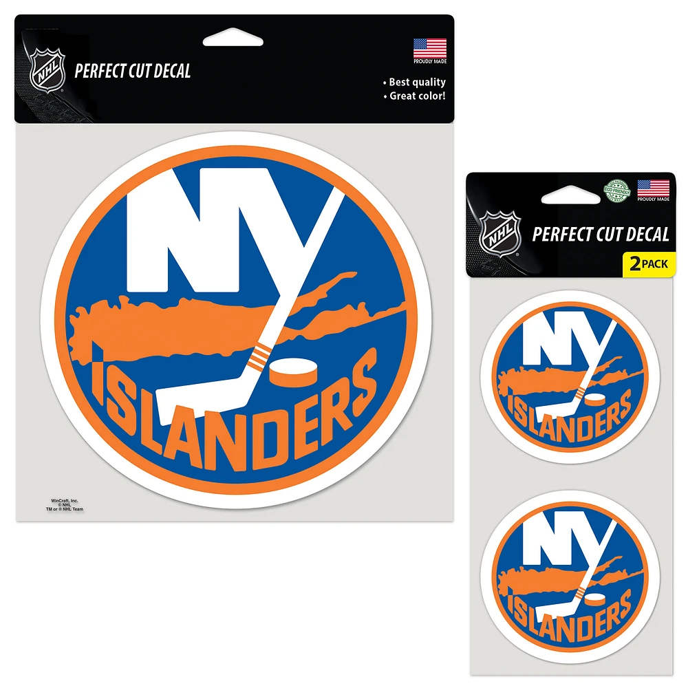 WinCraft New York Islanders Three-Pack Perfect Cut Decals