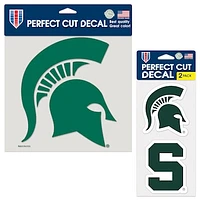 WinCraft Michigan State Spartans Perfect Cut Decal Two-Pack Set