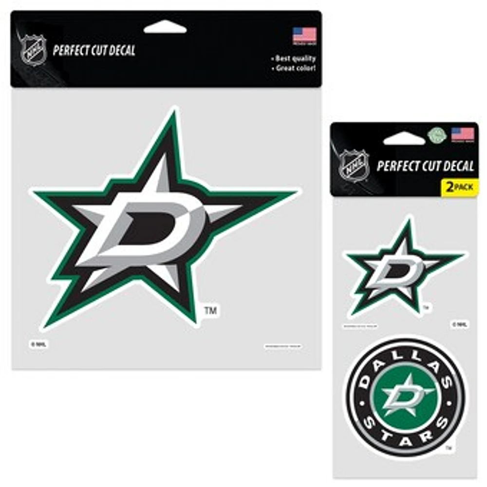 WinCraft Dallas Stars Three-Pack Perfect Cut Decals