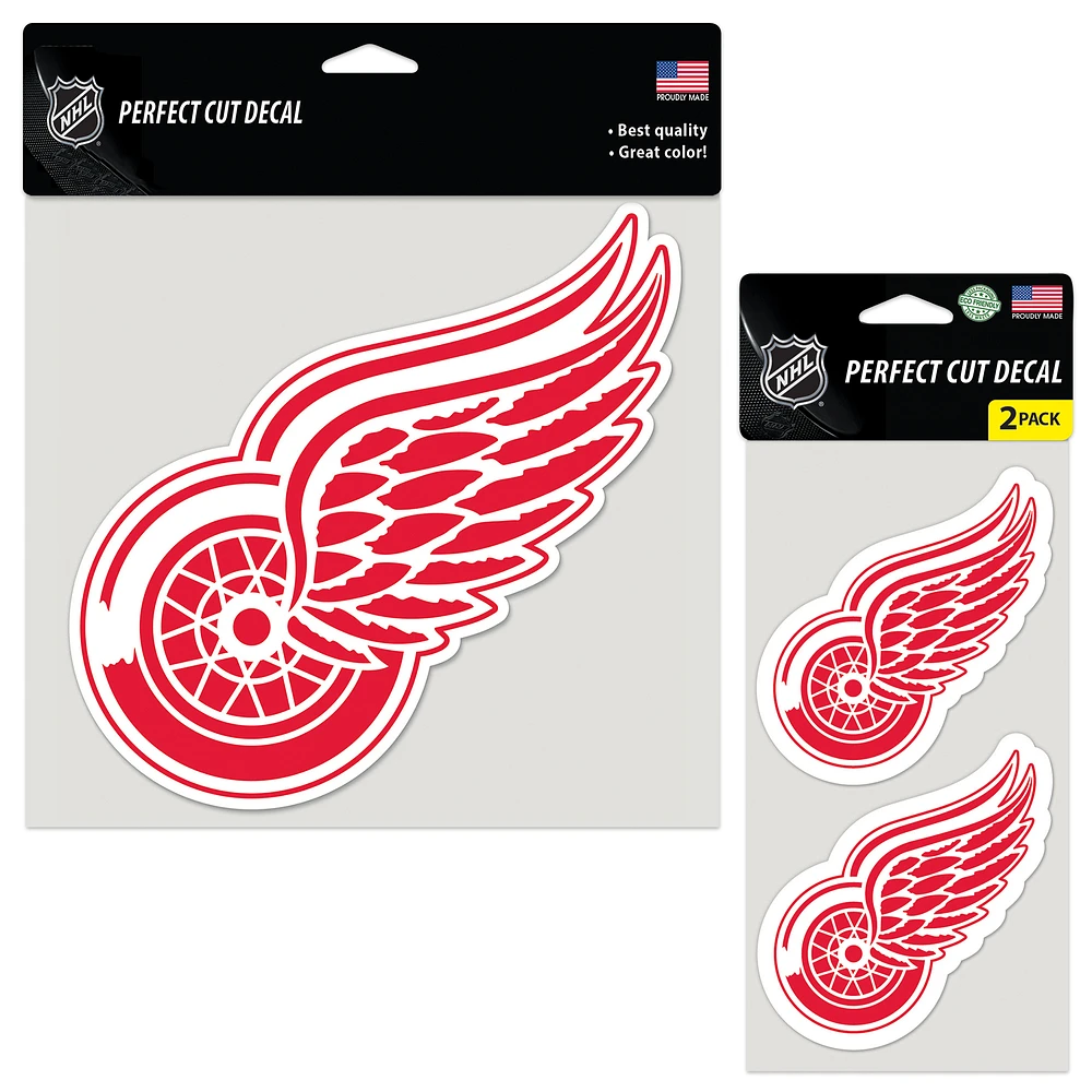 WinCraft Detroit Red Wings Three-Pack Perfect Cut Decals