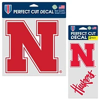 WinCraft Nebraska Huskers Three-Pack Perfect Cut Decals