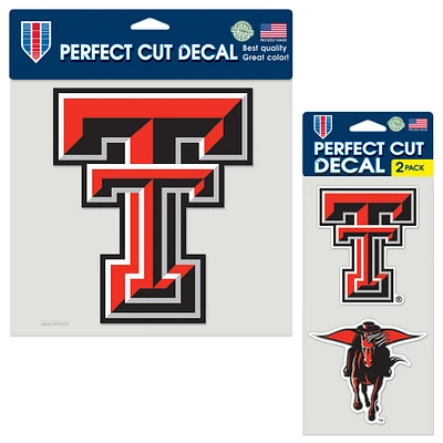 WinCraft Texas Tech Red Raiders Three-Pack Perfect Cut Decal Sheet