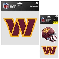 WinCraft Washington Commanders Three-Pack Perfect Cut Decals