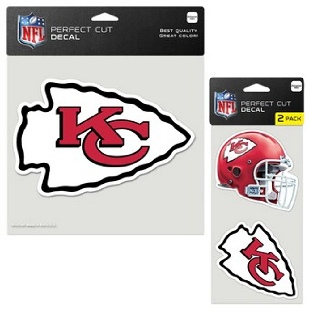 WinCraft Kansas City Chiefs Three-Pack Perfect Cut Decal Sheet