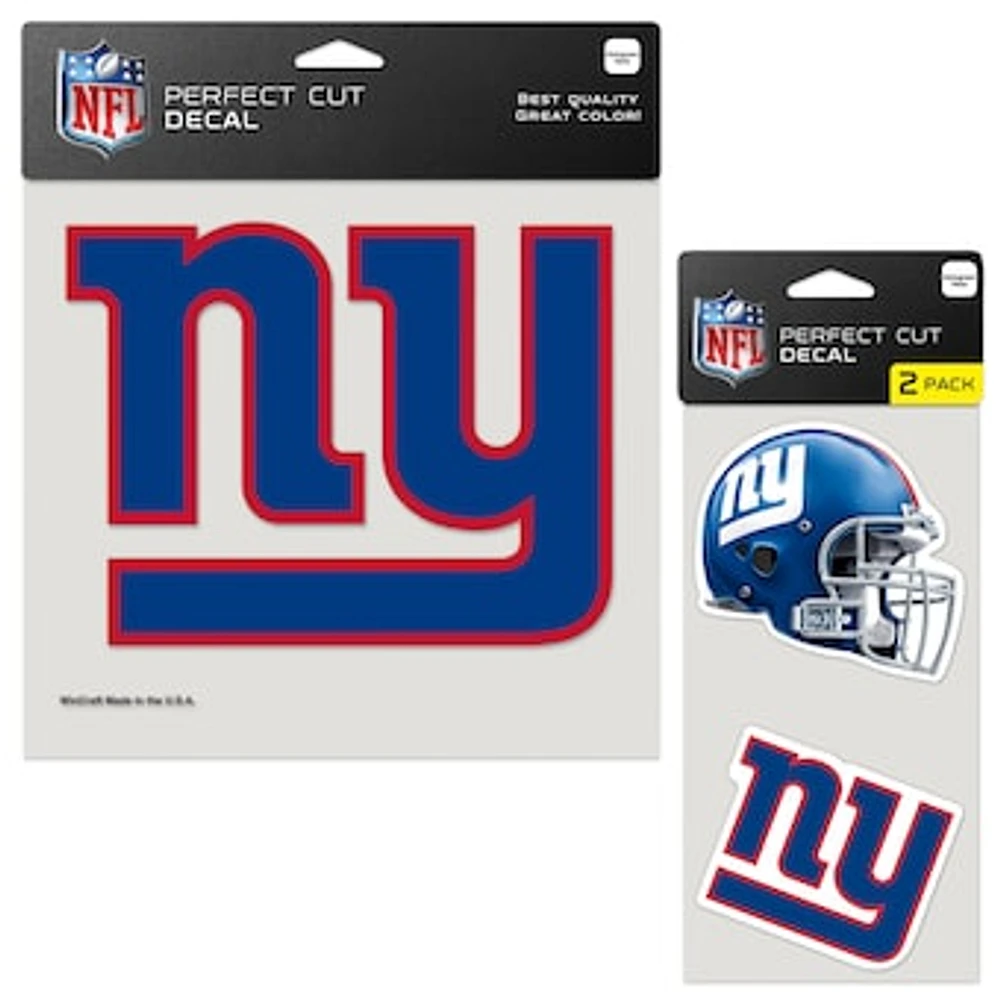 WinCraft New York Giants Three-Pack Perfect Cut Decals