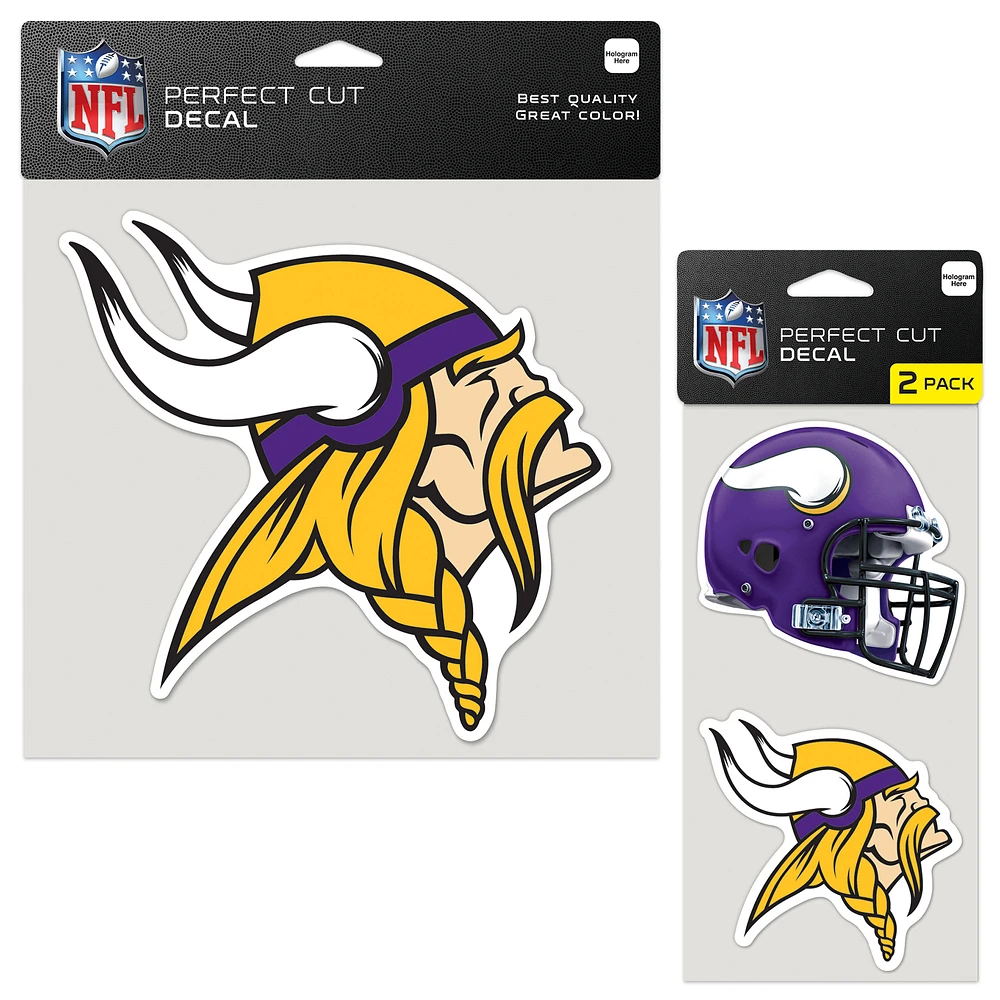 WinCraft Minnesota Vikings Perfect Cut Decal Two-Pack Set